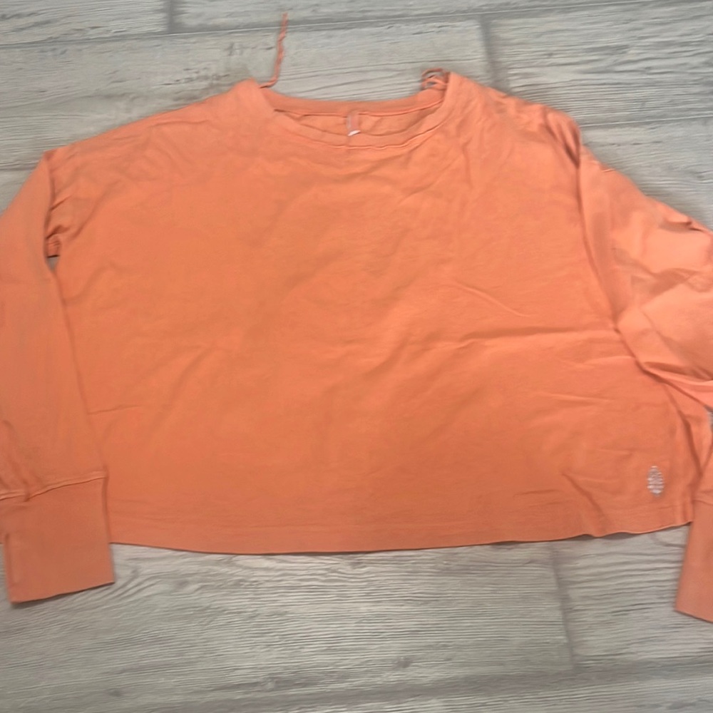 Free people Movement loose orange top size large